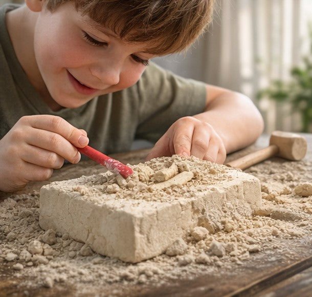 Kit de fouille dinosaure Triceratops – DIG & DISCOVER – Jouet éducatif 6+